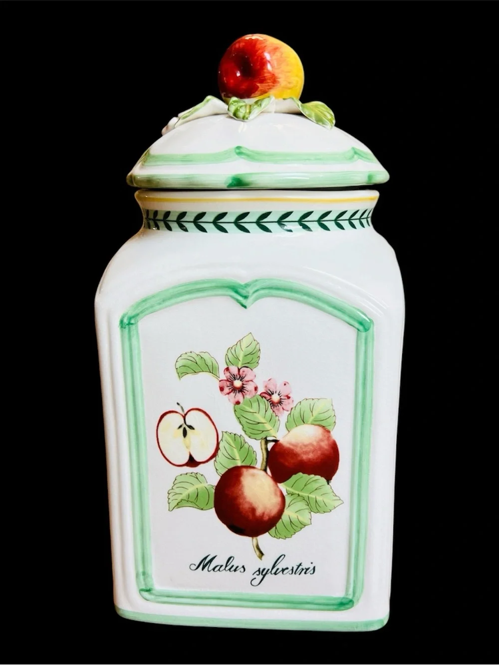 Villeroy & Boch French Garden Fleurence, Fruit: Large Apple Canister, 11